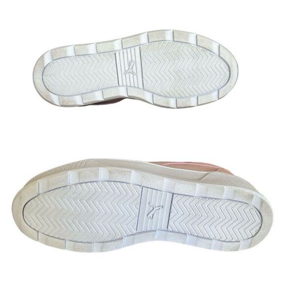 Puma Karmen Rebelle Pink and White Platform Sneakers Casual Rose Quartz Size 11 - Picture 6 of 7